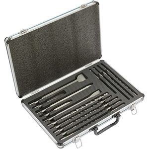 Set Brocas y Cinceles SDS-PLUS 17pzs Caja Aluminio (B-64680) Makita